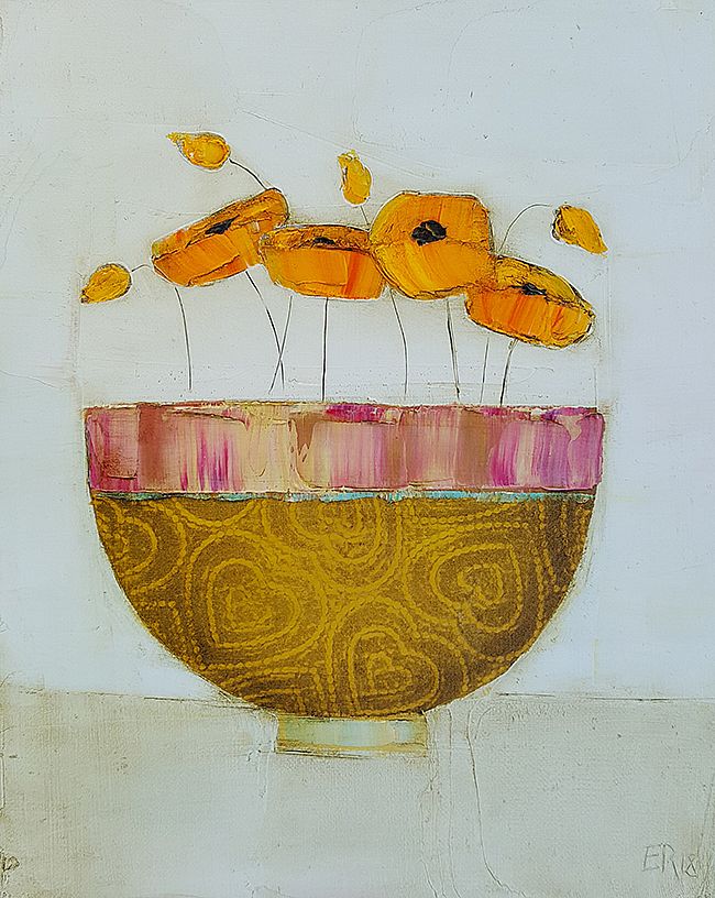 Eithne  Roberts - Orange and hearts